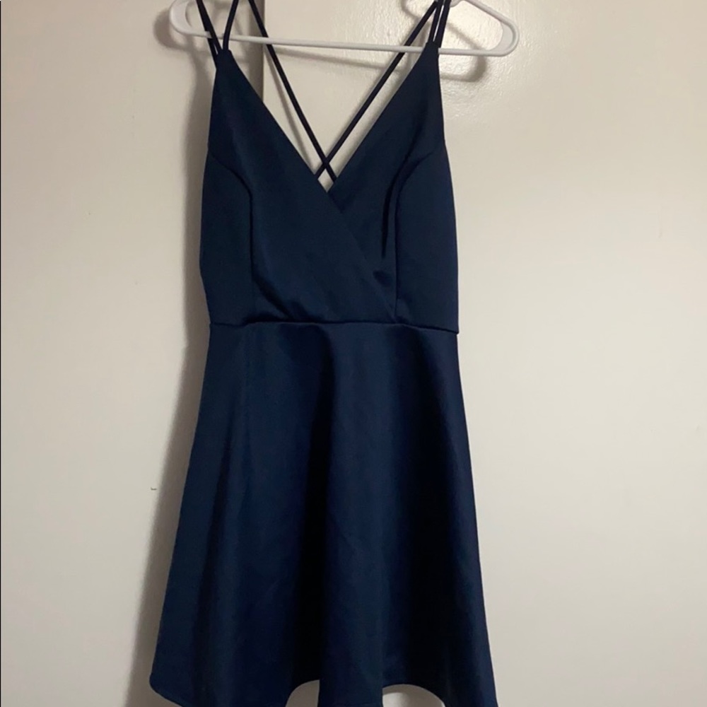 Navy blue homecoming dress